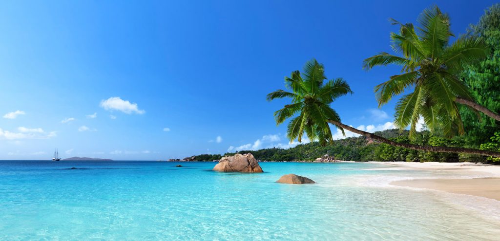 Una spiaggia da sogno delle Isole Seychelles