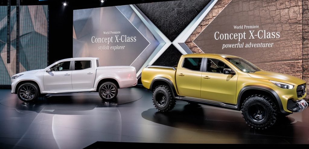 Il luxury pick-up Mercedes Concept X-Class al Salone di Ginevra 2017 al Salone di ginevra 2017